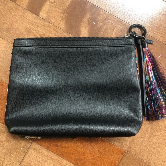 Victoria’s Secret Makeup/Travel Bag - Multicoloured Sequins & Tassel - Picture 2 of 5